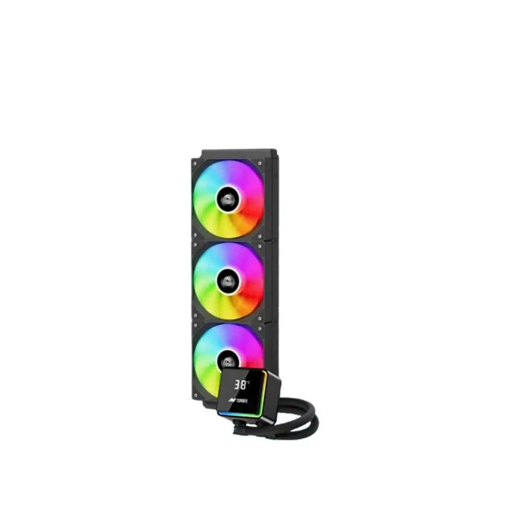 ANT ESPORTS ICEStorm 360 ARGB 360mm CPU Liquid Cooler ( Black ) ( With LCD Display )
