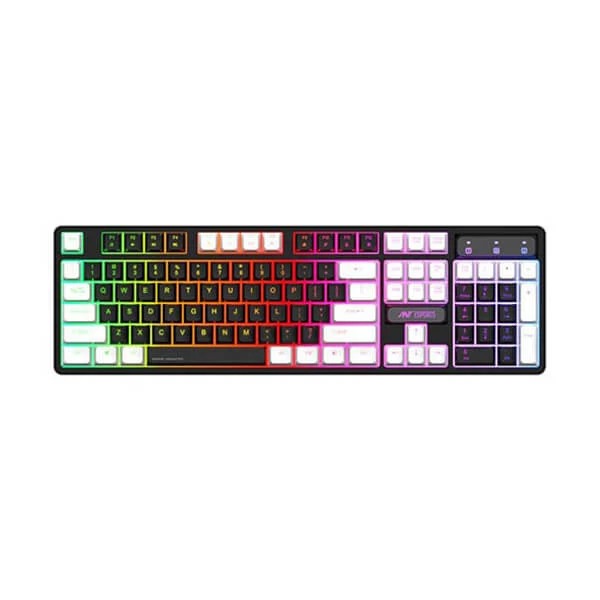 Ant Esports MK1450 Pro Gaming Keyboard Membrane Switches (Black-White) – TechCure India