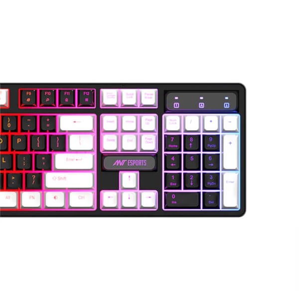 Ant Esports MK1450 Pro Gaming Keyboard Membrane Switches (Black-White) – TechCure India