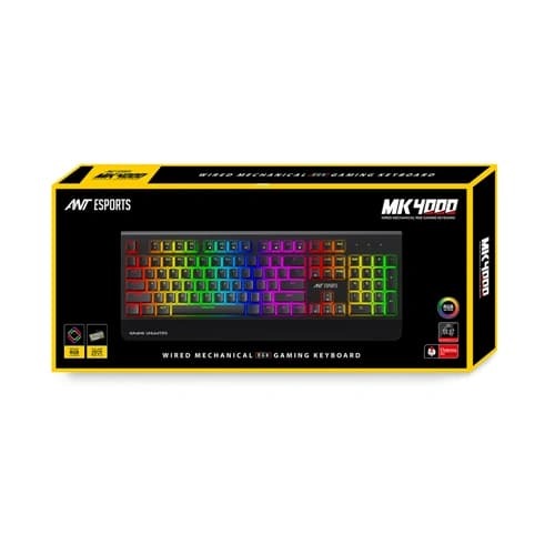 Ant Esports MK4000 RGB Gaming Keyboard with Red Switches – TechCure India