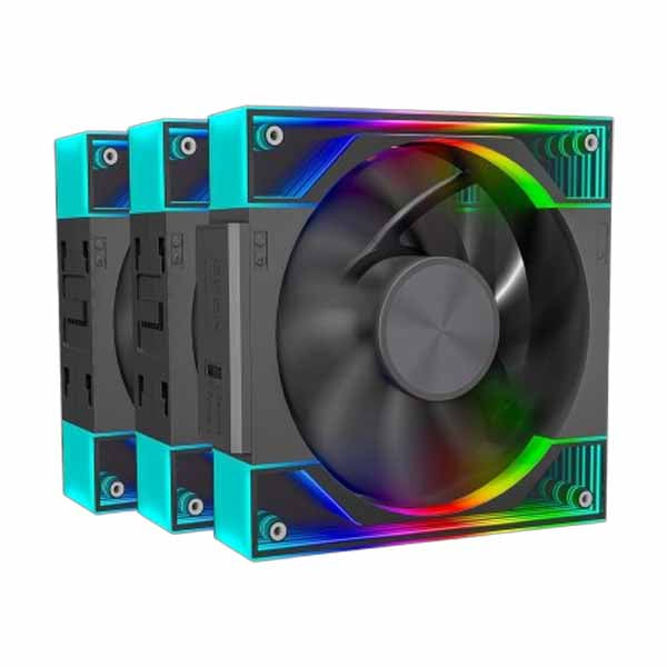 Ant Esports Quartzflow 120mm ARGB 3 Pack Case Fan Kit (Black) – TechCure India