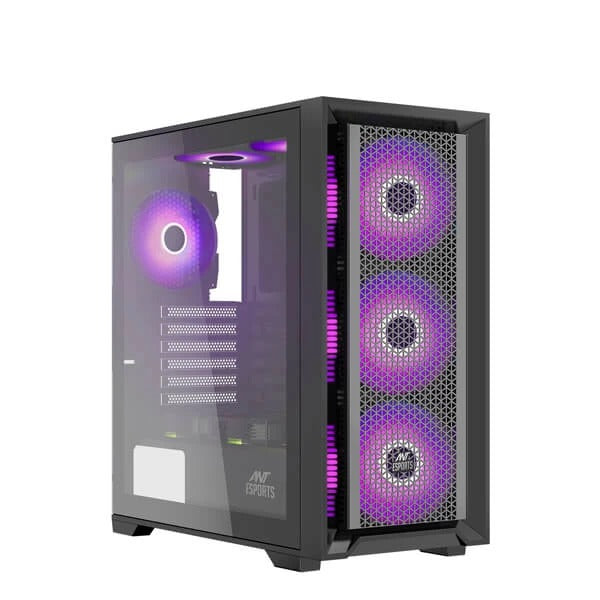 Ant Esports SX7 Auto RGB (ATX) Mid Tower Cabinet (Black) – TechCure India