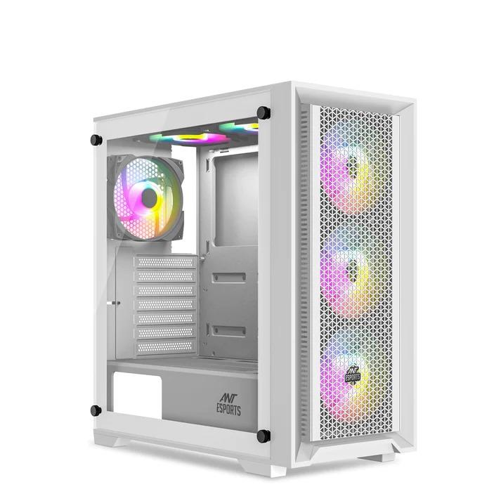 Ant Esports SX7 Mid-Tower Gaming Cabinet White – TechCure India