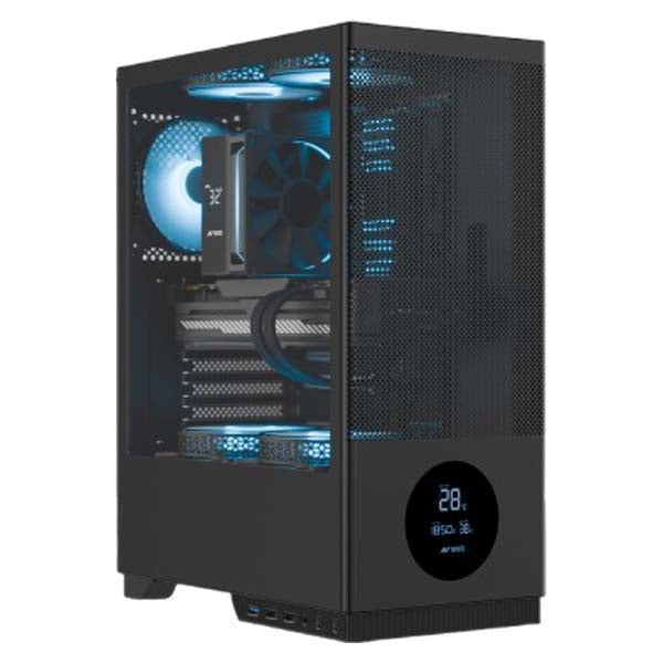 Ant Esports X2 LCD ATX Mid Tower Gaming Cabinet (Black) – TechCure India