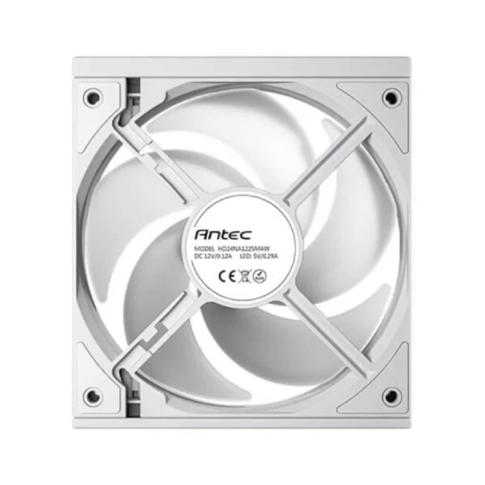 ANTEC Connect 120 Reverse ARGB 120mm Cabinet Fan ( White ) ( Triple Pack ) - 3