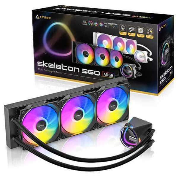 Antec Skeleton 360 ARGB AIO Liquid Cooler (Black) – TechCure India