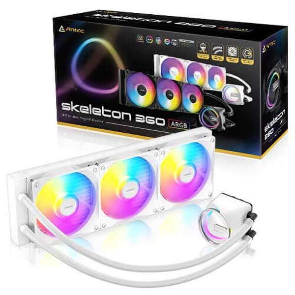 Antec Skeleton 360 ARGB Liquid Cooler (White) – TechCure India