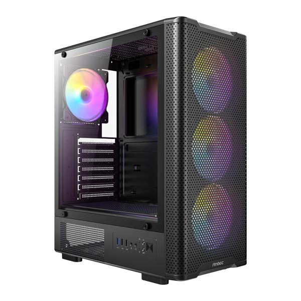 Antec VX310 ARGB ATX Mid Tower Gaming Cabinet (Black) – TechCure India