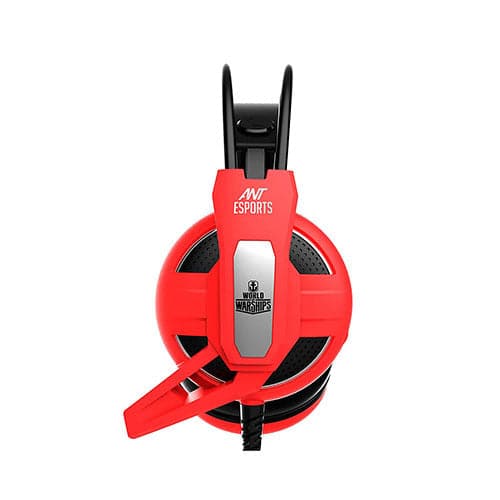 ANT ESPORTS H520W World of Warship License 3.5mm Wired Gaming Headphone ( Red ) ( PC / Playstation / Mobile / Xbox ) - 2