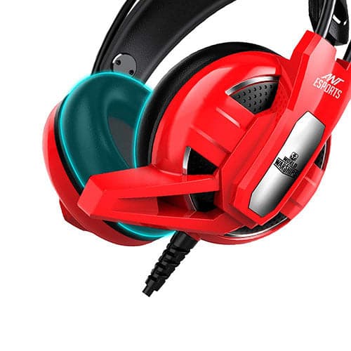 ANT ESPORTS H520W World of Warship License 3.5mm Wired Gaming Headphone ( Red ) ( PC / Playstation / Mobile / Xbox ) - 3