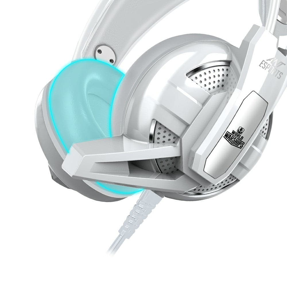 ANT ESPORTS H520W Wired 3.5MM Gaming Headphone ( PC / Playstation / Mobile / Xbox ) ( White ) – TechCure India