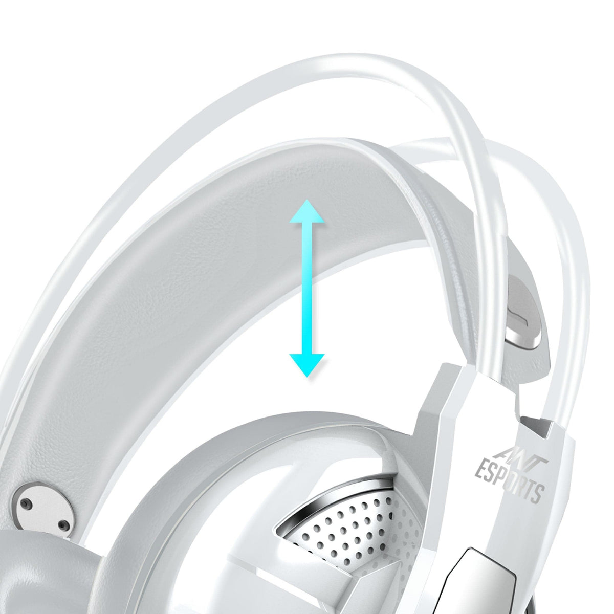 ANT ESPORTS H520W Wired 3.5MM Gaming Headphone ( PC / Playstation / Mobile / Xbox ) ( White ) – TechCure India