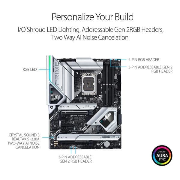 ASUS Prime Z690-A DDR5 Intel Motherboard - 2