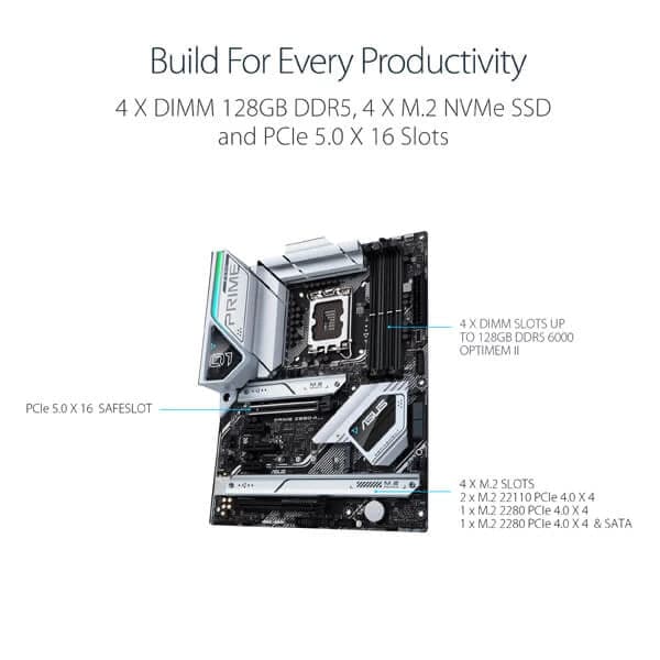 ASUS Prime Z690-A DDR5 Intel Motherboard - 4