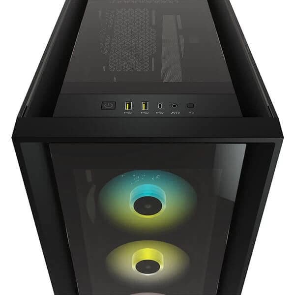 CORSAIR iCUE 5000X RGB ATX Mid Tower Cabinet (Black) - 4