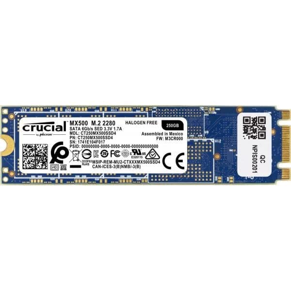 CRUCIAL MX500 250GB M.2 SATA SATA 3 Solid State Drive ( SSD ) - 3