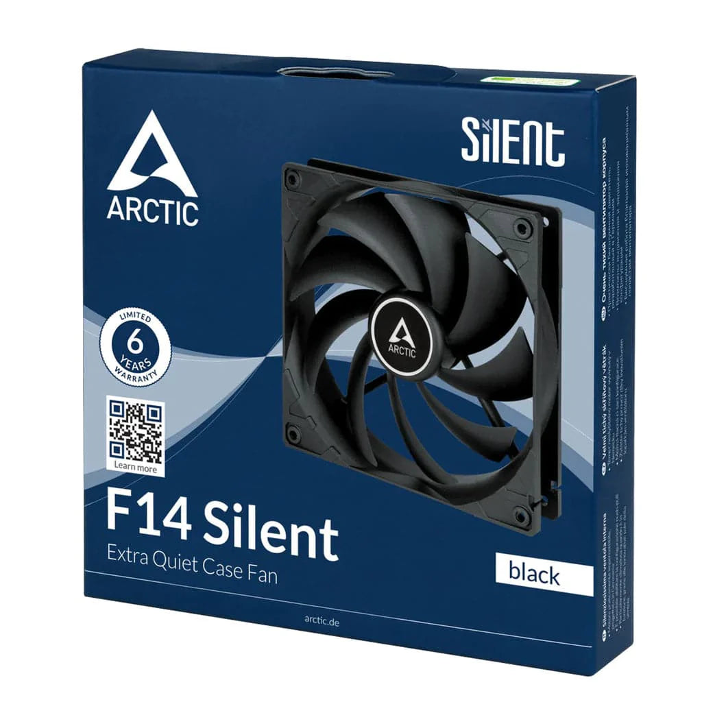 ARCTIC F14 140mm Silent Non-RGB Cabinet Fan (Black) (Single Pack) - 4