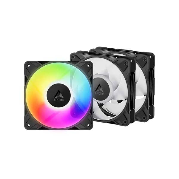 Arctic P12 Pro 120mm ARGB Cabinet Fan 3 Pack (Black) – TechCure India