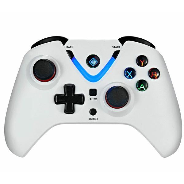Cosmic Byte ARES Wireless Controller for PC, Magnetic Triggers, Accurate Joysticks, Dual Vibration, Backit LED Buttons, USB Extension Cable (White) – TechCure India