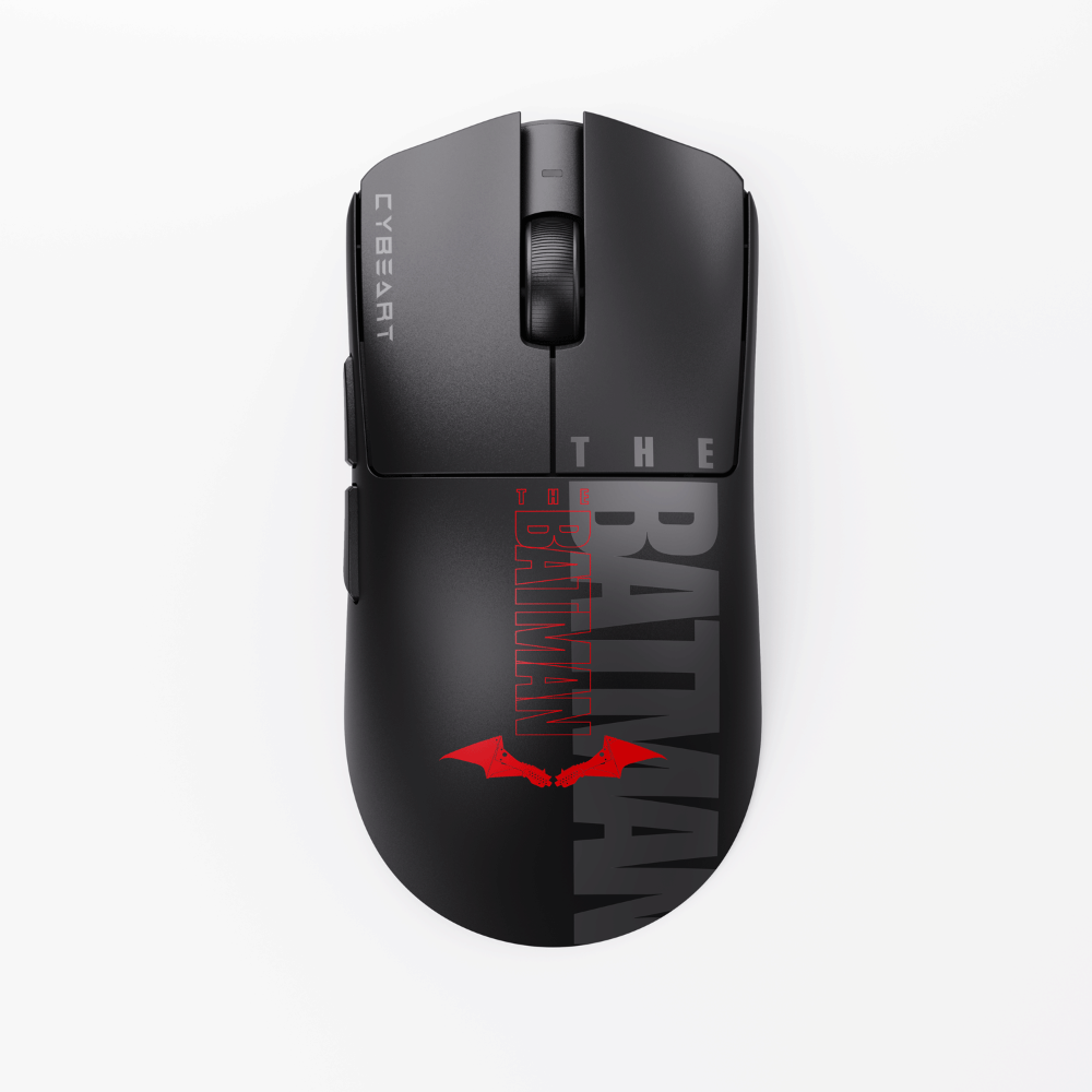 CYBEART Artemis 1K Wireless Tri Mode Ambidextrous Batman Edition Gaming Mouse ( The Batman ) ( 24000DPI / 5 Macro Buttons ) – TechCure India