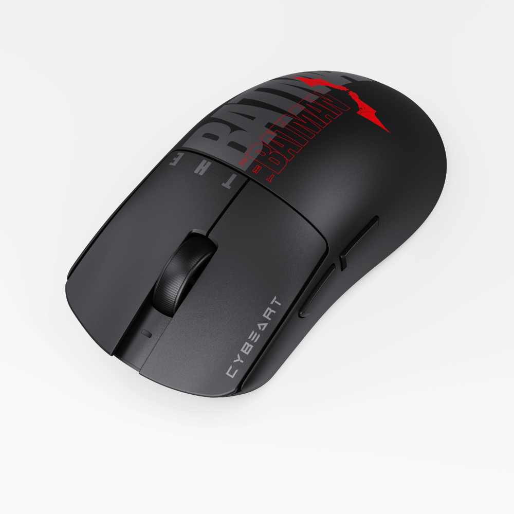 CYBEART Artemis 1K Wireless Tri Mode Ambidextrous Batman Edition Gaming Mouse ( The Batman ) ( 24000DPI / 5 Macro Buttons ) – TechCure India