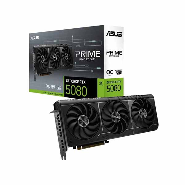 Asus Prime Rtx 5080 OC Edition 16Gb GDDR7 Graphics Card – TechCure India