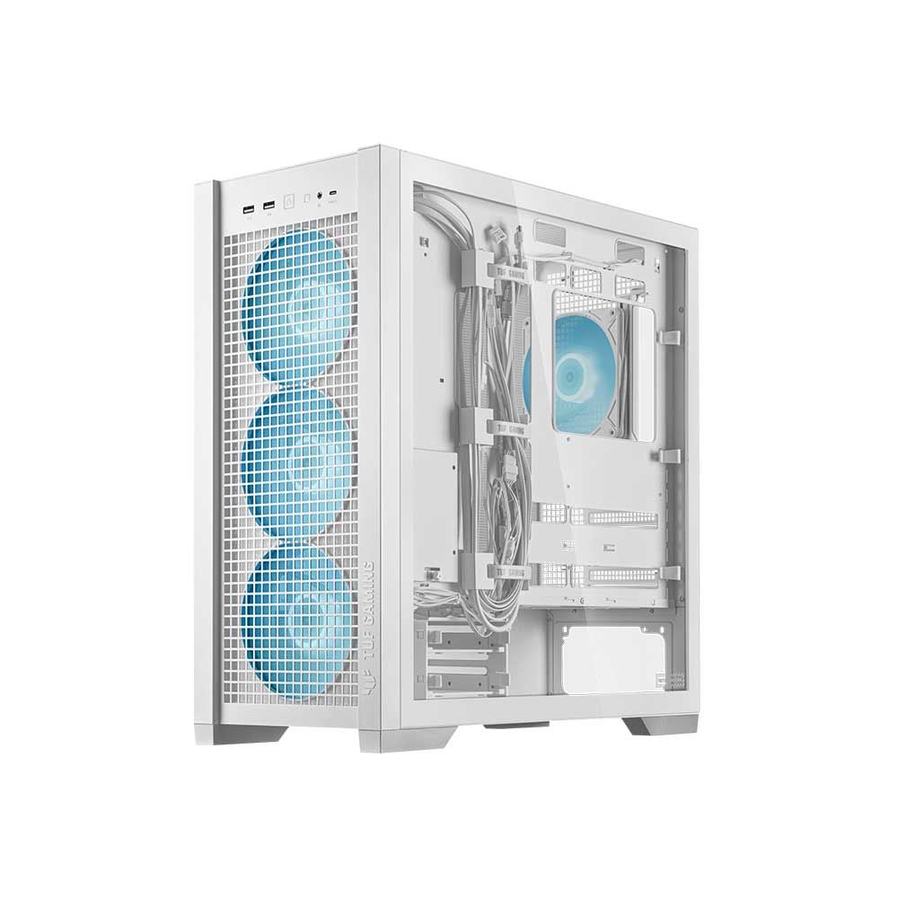 ASUS TUF Gaming GT302 ARGB EATX Mid Tower Cabinet (White) - 3