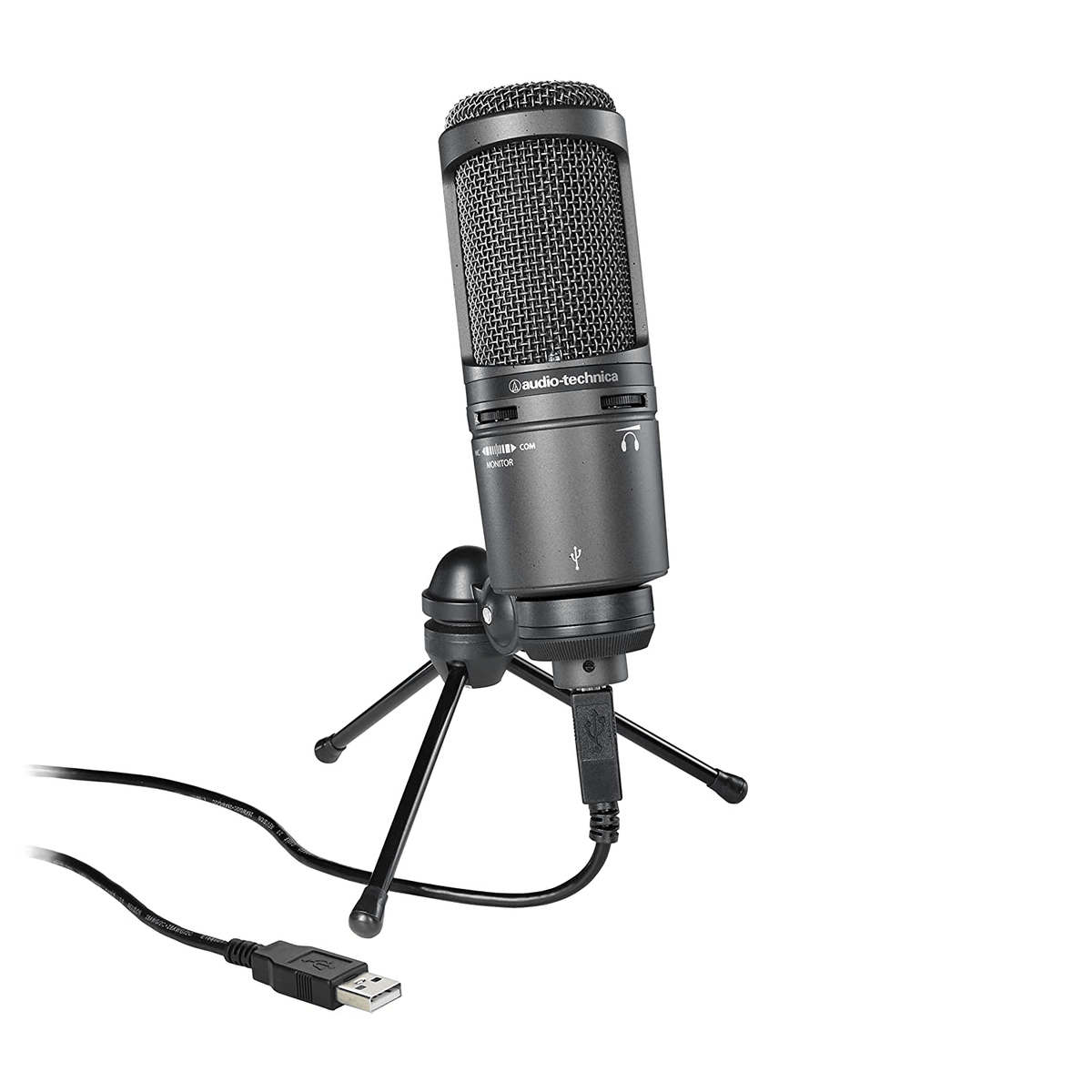 Audio-Technica AT2020USB+ Cardioid Condenser USB Microphone – TechCure India