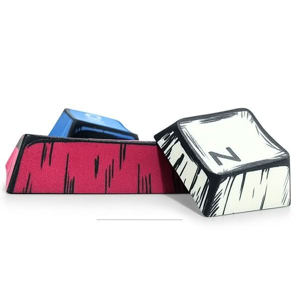 Aula Leobog PBT Comic Sublimation Keycaps 130 Qty Comic keycaps (CK) – TechCure India