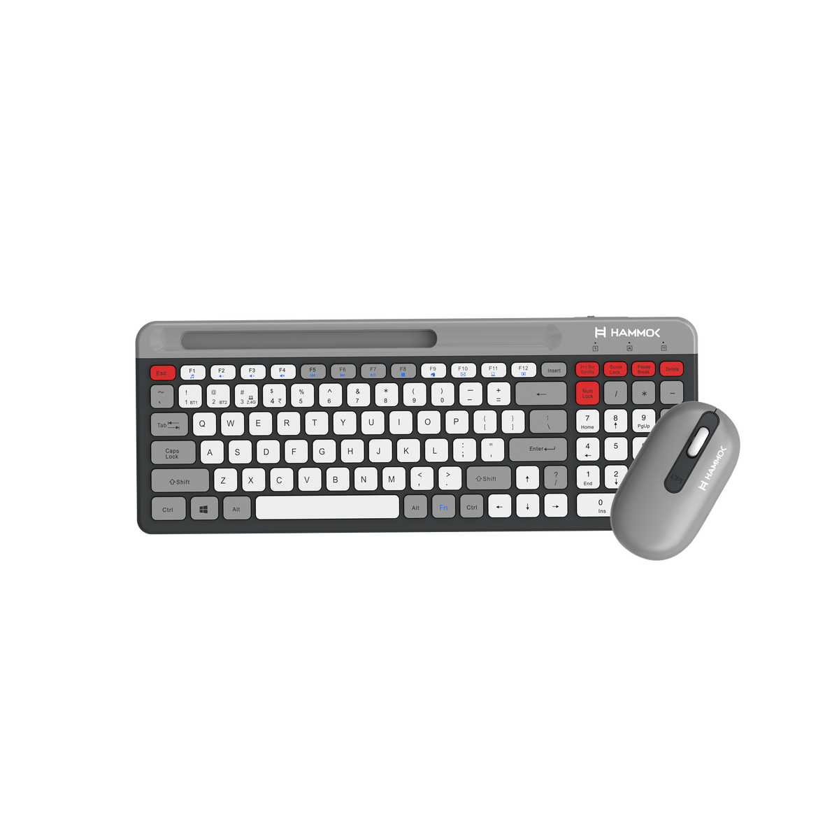 Hammok Axton Multi-Device Wireless + Bluetooth Keyboard & Mouse Combo