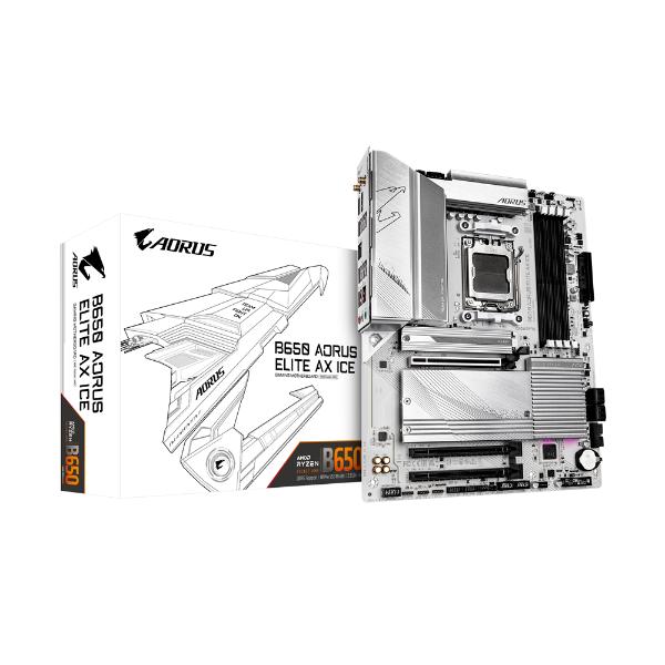 Gigabyte B650 Aorus Elite AX ICE AMD AM5 LGA 1718 ATX Motherboard – TechCure India