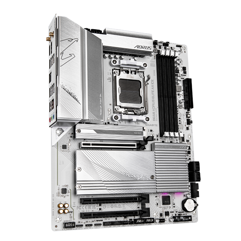 GIGABYTE B650 Aorus Elite AX ICE DDR5 AMD Motherboard ( White ) - 3