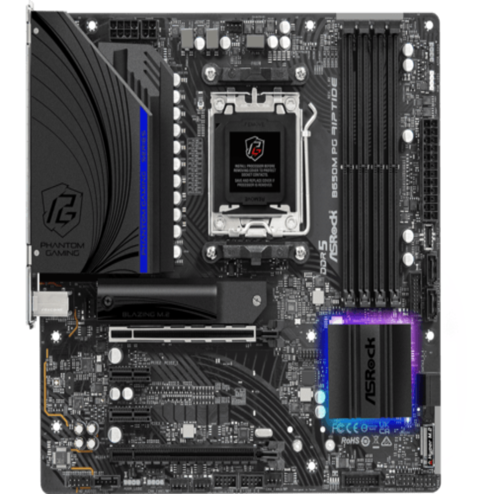 ASROCK B650M Phantom Gaming Riptide DDR5 AMD Motherboard - 2