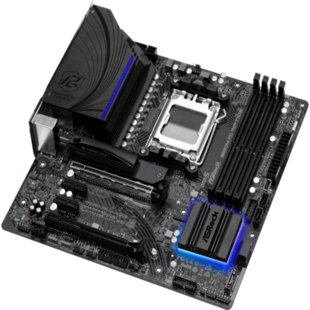ASROCK B650M Phantom Gaming Riptide DDR5 AMD Motherboard - 4