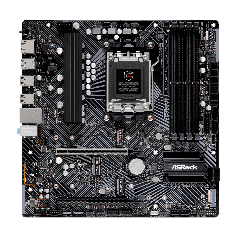 ASROCK B650M PG Lightning DDR5 AMD Motherboard - 2