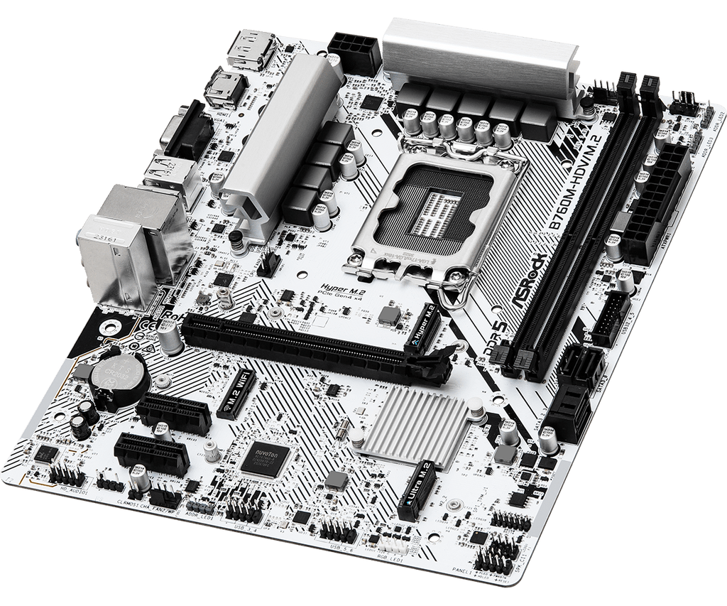 ASROCK B760M-HDV/M.2 DDR5 Intel Motherboard ( White ) - 4