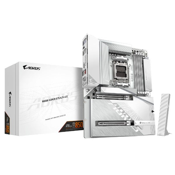 Gigabyte B850 AORUS STEALTH ICE Motherboard – TechCure India