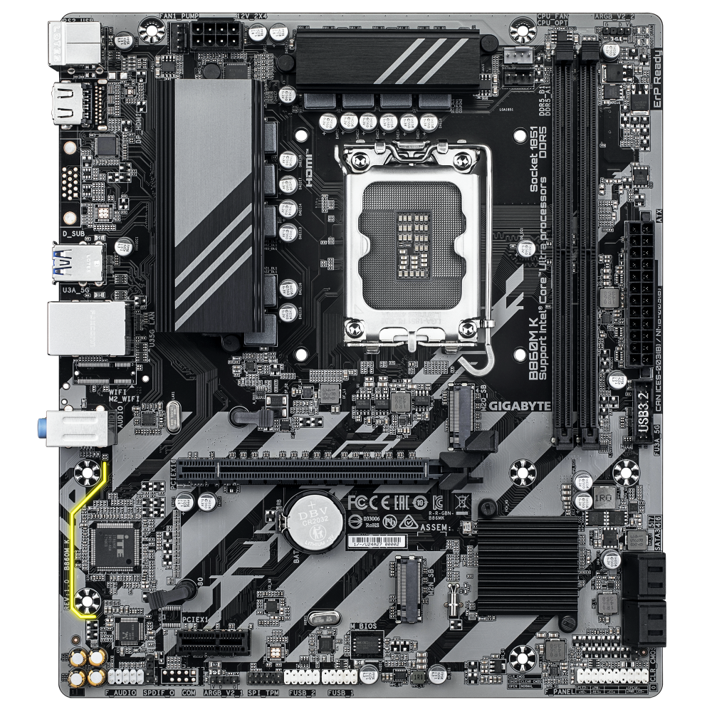 GIGABYTE B860M K DDR5 Intel Motherboard – TechCure India