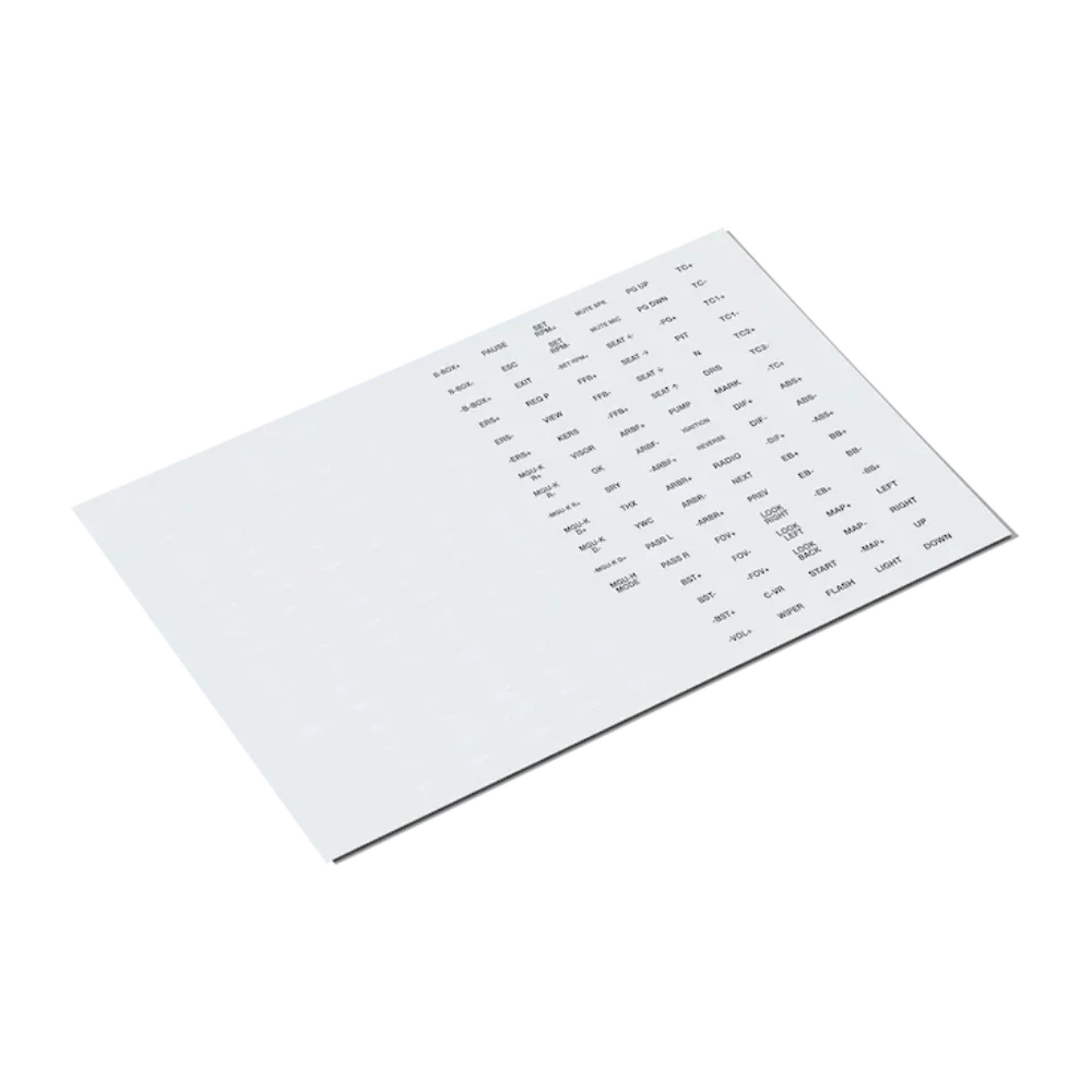 FANATEC Button Caps And Sticker Set – TechCure India