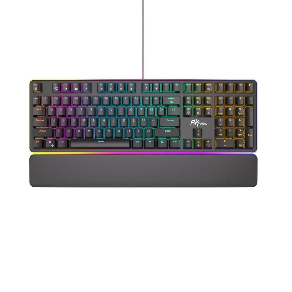 ROYAL KLUDGE RK918 Full Size Wired Mechanical Gaming Keyboard ( Black ) ( Blue Switch ) – TechCure India