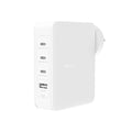Belkin 140W GaN 4-Port (3X USB-C and 1x USB-A) PD 3.1 Fast Wall Charger, Compact Size, Compatible with MacBook Pro, MacBook Air, USB-C Laptops, iPhone 15 & Other USB-C Devices - White – TechCure India