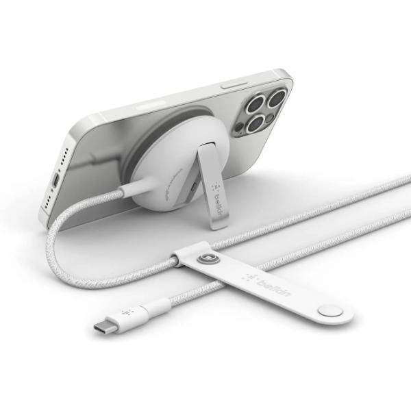 Belkin 15W Boost Charge Pro Wireless Charging pad with MagSafe White – TechCure India