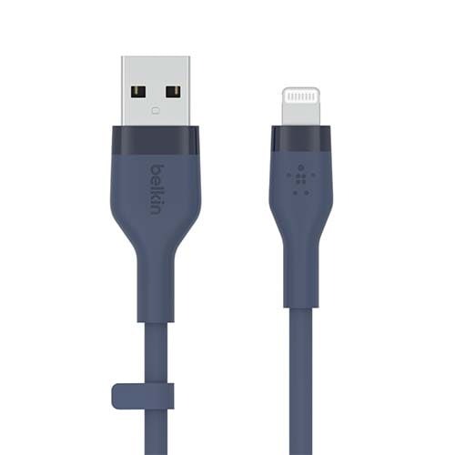 Belkin BOOST CHARGE Flex USB-A Cable with Lightning Connector - Blue – TechCure India