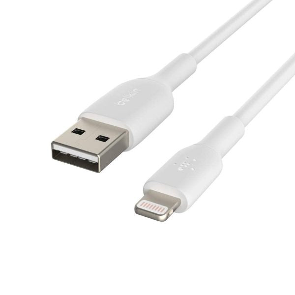 Belkin Boost Charge Lightning to USB Type-A Cable (3.3 feet, White) – TechCure India