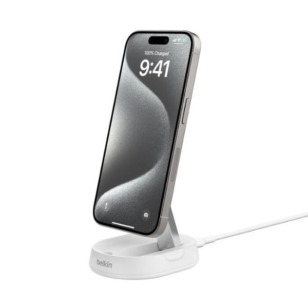 Belkin BoostCharge Pro Convertible Magnetic Wireless Charging Stand with Qi2 15W (White) – TechCure India