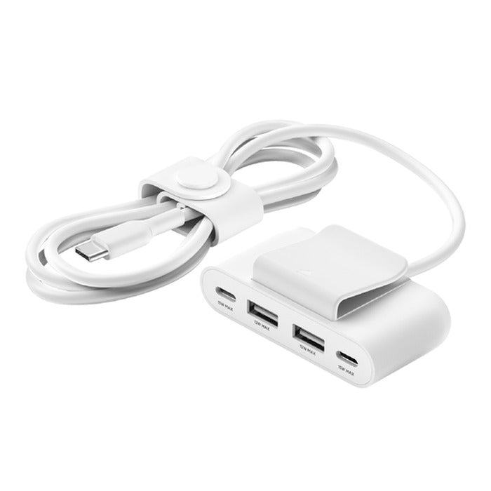 Belkin BoostCharge Pro USB-C® Wall Charger with PPS 60W + 4-Port USB Power Extender – TechCure India