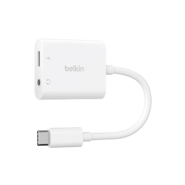 Belkin RockStar 3.5mm Audio + USB-C Charge Adapter – TechCure India