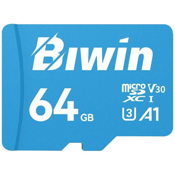 Biwin MS100 64GB Micro SDXC Card MicroSD UHS-I Memory Card – TechCure India
