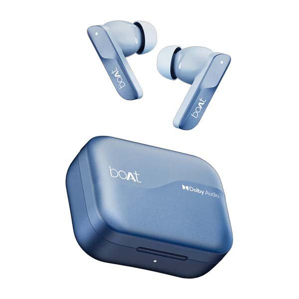 Boat Airdopes 800, Dolby Audio, Adaptive EQ by Mimi TWS Ear Buds Wireless Earphones with mic (Interstellar Blue) – TechCure India