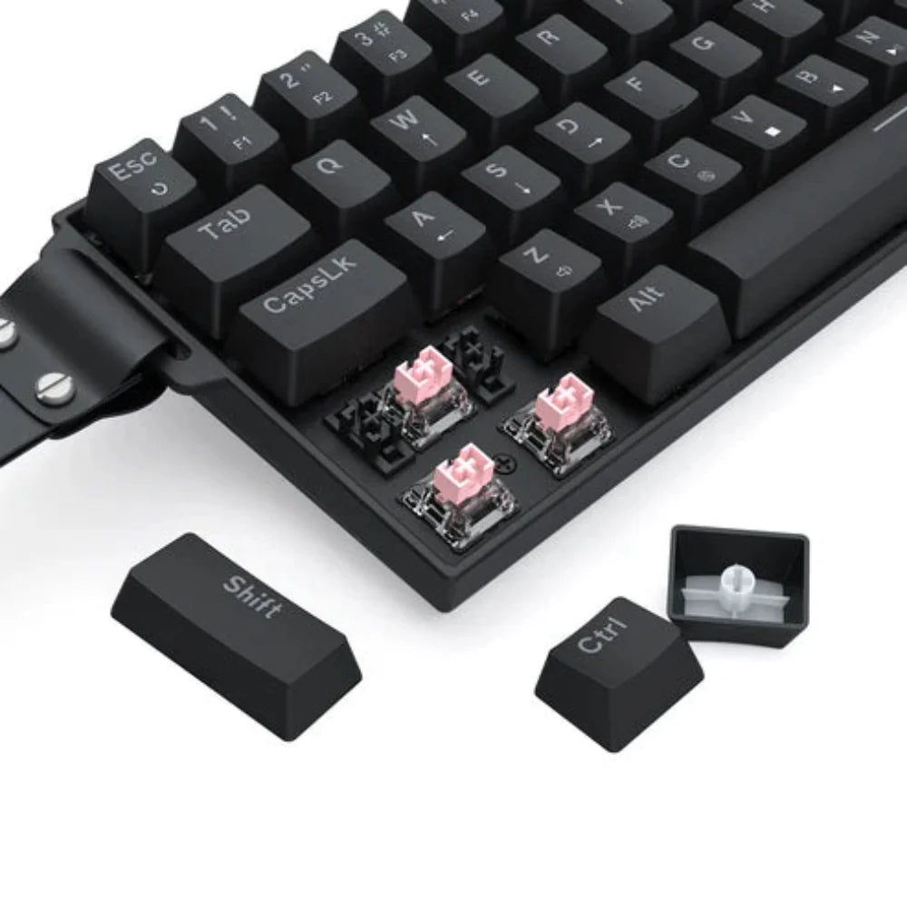 REDRAGON Castor K631 HE 60% Mechanical RGB Wired Gaming Keyboard With Strap ( Black ) ( Magnetic… – photo 6 – TechCure India